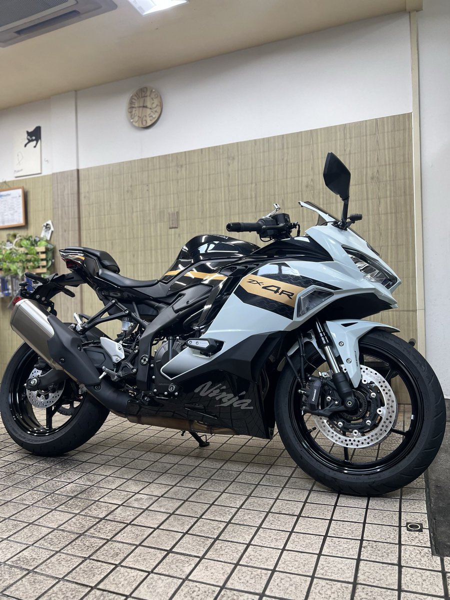カワサキZX4Rでディテールプランをご利用頂きました😄 先月は撥水