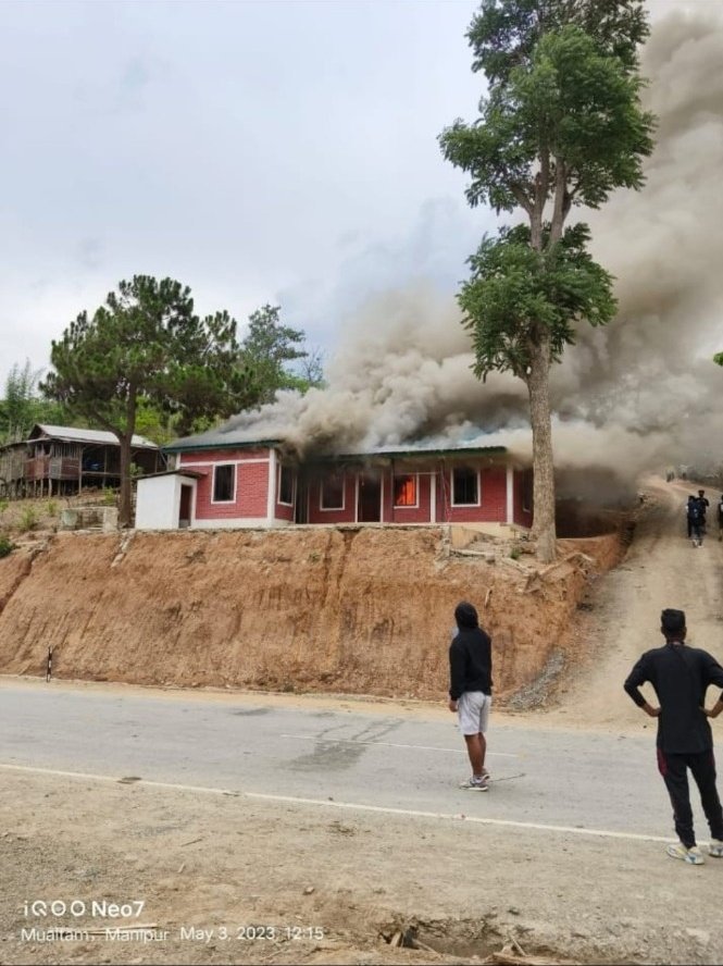 johnson63866214's tweet photo. May 3, 2023

On this day, we had been attacked by the communal Kuki community (nomadic people) on our Motherland to snatch the hill areas of Manipur. 

Tribute to those who laid down their lives for our Motherland (Emaleipak). https://t.co/jzRBCkQwoy