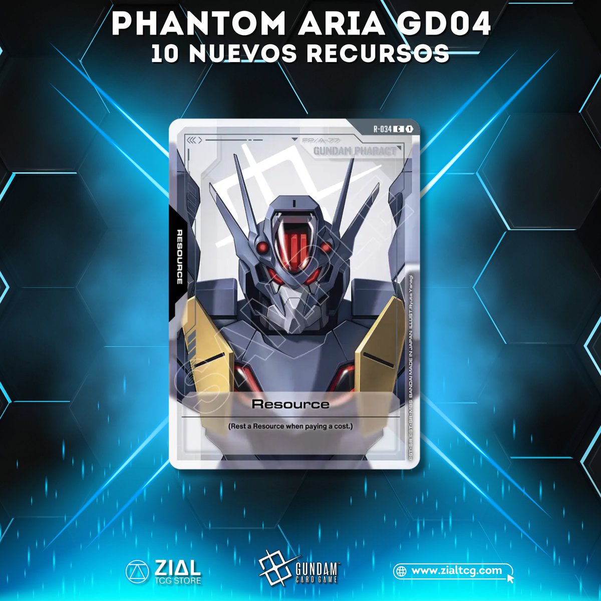 ZIALTCGSTORE's tweet photo. Phantom Aria GD04 | Gundam Card Game

Como con cada nueva colección de Gundam Card Game ¡Llegan 10 nuevos recursos para el juego!

Además todos tienen sus versiones C+ y el Destiny es el elegido para el arte C++ ✨

#zialtcgstore #gundamcardgame #phantomaria https://t.co/GJatJKUWlh