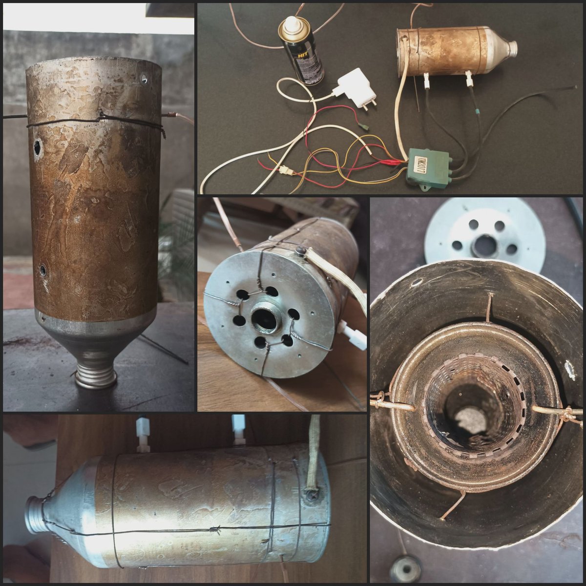 Gursharn_sidhu_'s tweet image. Turning scrap into science! Built this 2-layer combustion chamber. entirely from upcycled materials (aluminum bottle, color cans, Cartridge Oil Filter). Any engineers out there have thoughts on my design? Always looking to improve! #Engineering #Aerospace #DIYMaker #RocketScience