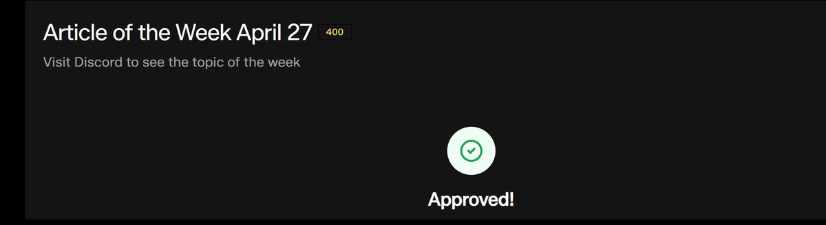 Web3Hindi's tweet photo. Update on @ConcreteXYZ Airdrop.

This week's Article is approved.

Rewards: 400 Bags 
My Total Bags: Now 35k 
Rank : 312
Streaks: 168  , will never miss again until......

Yours approved???? https://t.co/oKJNnYQQ9x