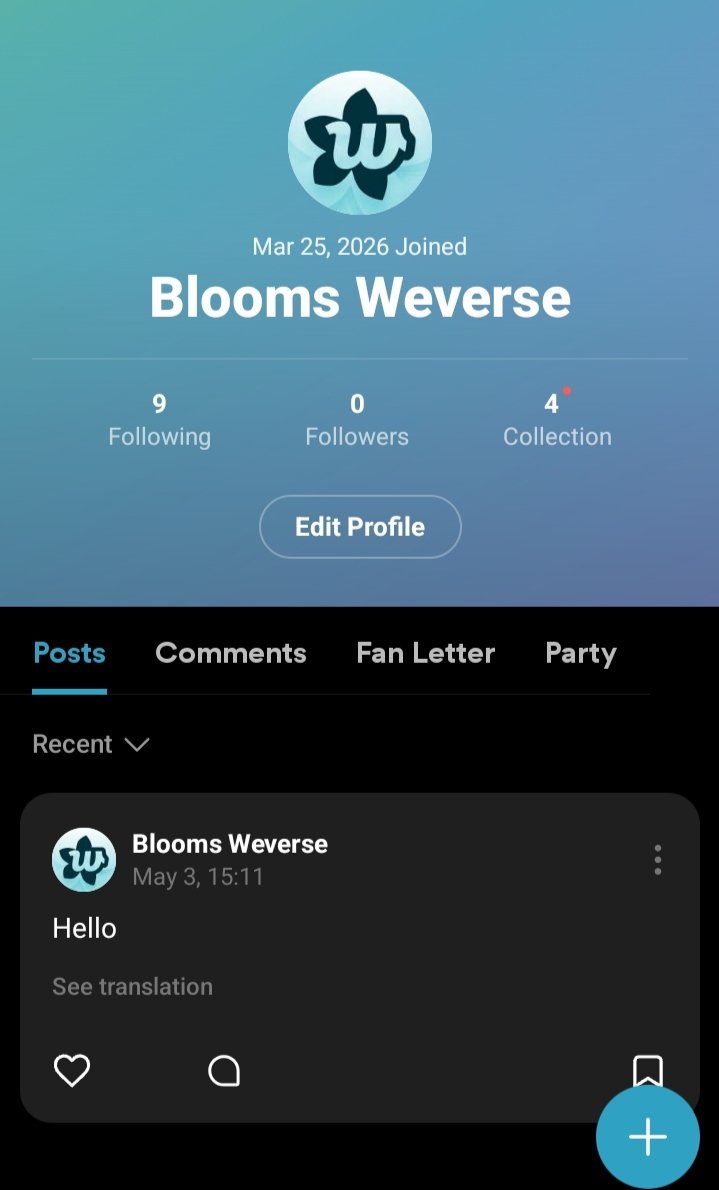 BLOOM WEVERSE tweet media