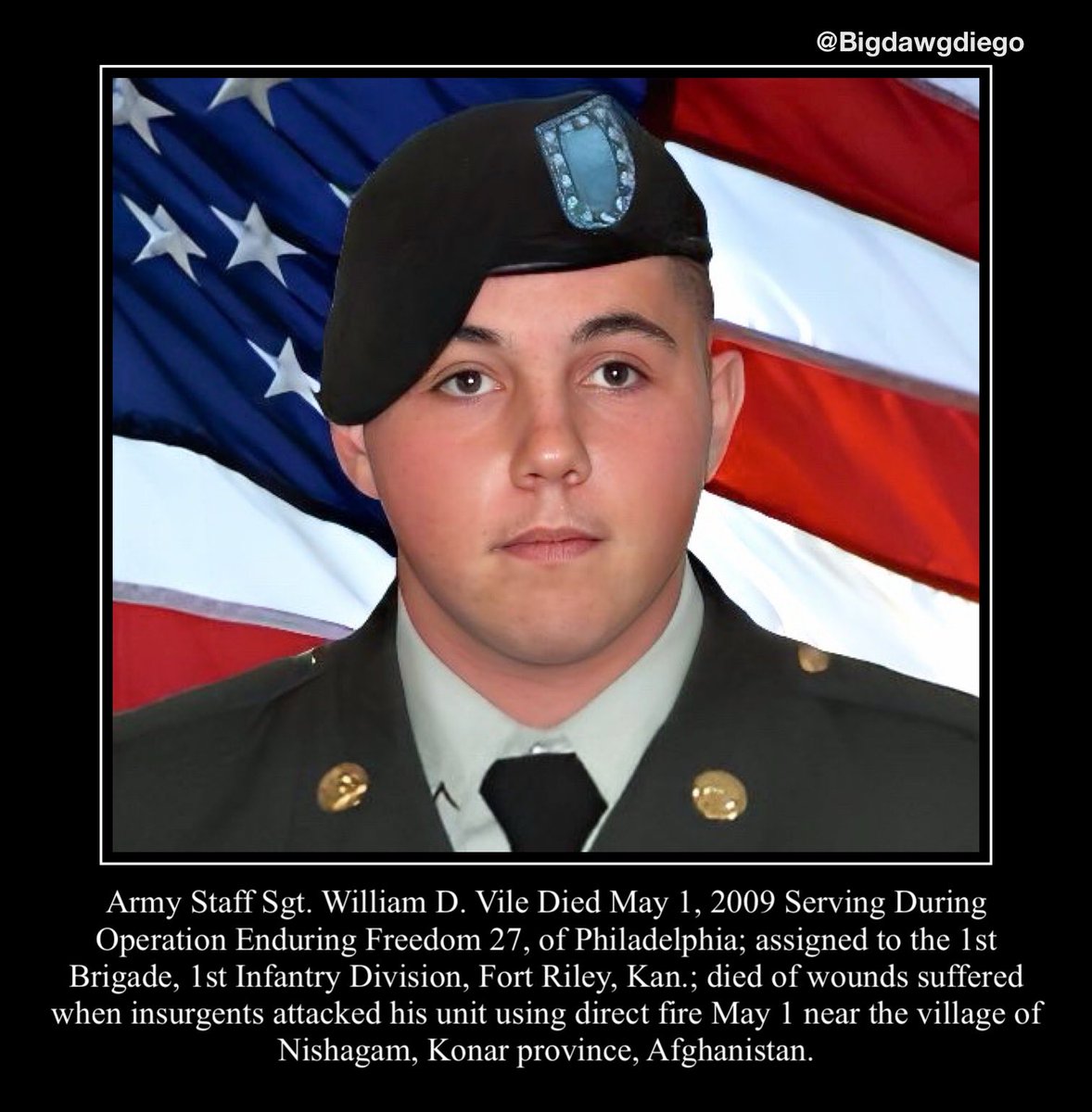 bigdawgjdub's tweet image. "They say no man is truly Dead until he is
Forgotten, so Today I say your name so you are not."
#nooneleftbehind #rememberthefallen #warrior #usarmy #army #1stbrigade #1stinfantrydivision