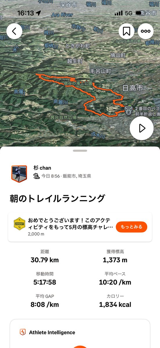 杉本崇＠気づき5/31奈良ウルトラマラソン tweet media