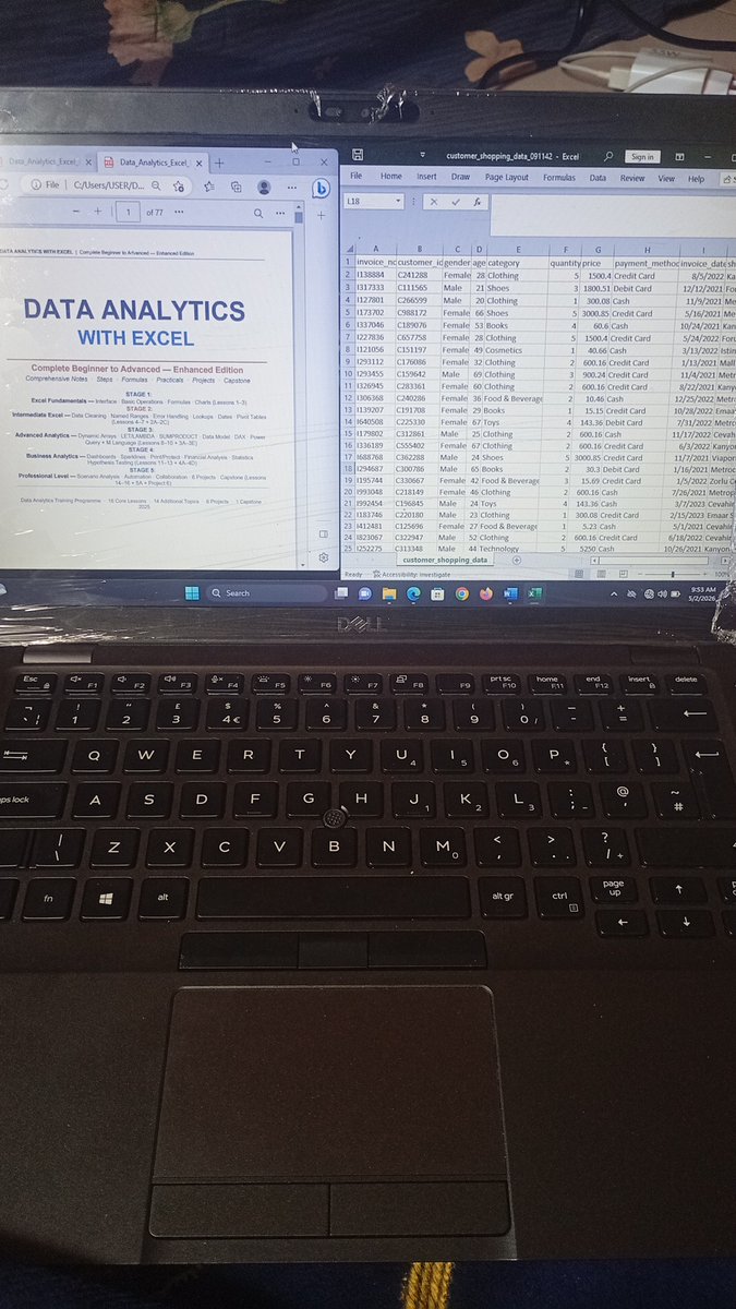 AbdulRazaqUbai1's tweet image. Just learned about ribbons, workbooks &amp;amp; worksheets in Excel 📊
Turns out the "universal language of business" isn't as scary as I thought 😅
One cell at a time, we're figuring this out 💪 .
A big thank you to @murainanurudee6 
#Excel #LearningInPublic #MicrosoftExcel