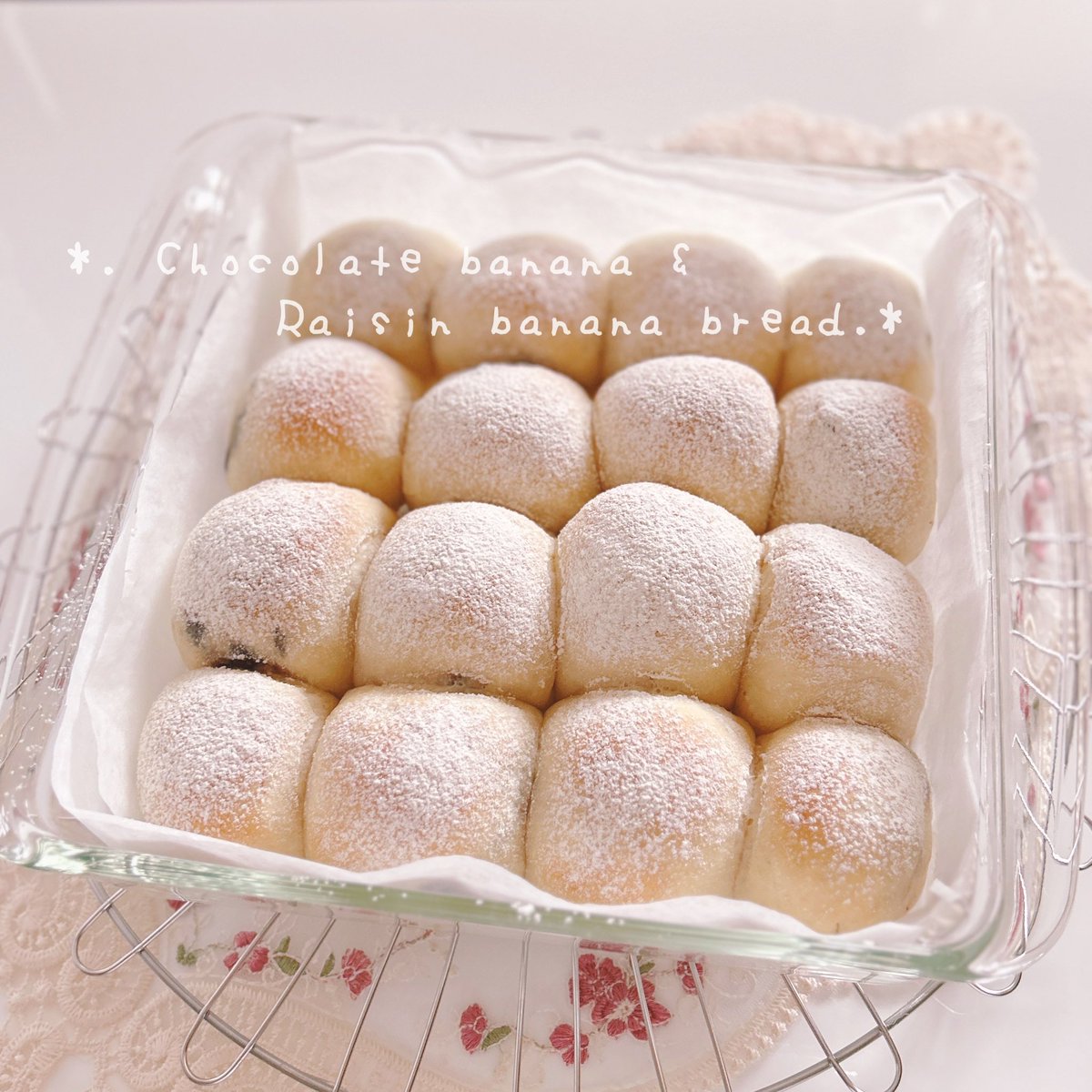 rii_cooking's tweet photo. ＊チョコバナナパン&amp;
　　　　レーズンバナナパン＊

ほわほわ♡バナナ生地🍌

#手作りパン https://t.co/hygHFJJCO9