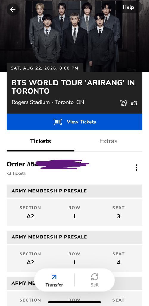 DarrenKirwa's tweet image. 🚨 WTS BTS ‘ARIRANG’ TORONTO 🚨
🔥 x2 SOUNDCHECK VIP (Send-off!)
📍 Rogers Stadium
📅 Aug 22 (Day 1)
✔️ Can split
📩 DM FAST — serious buyers only
#BTS #BTSToronto #BTSARIRANG #WTS #SoundcheckVIP #ARMY