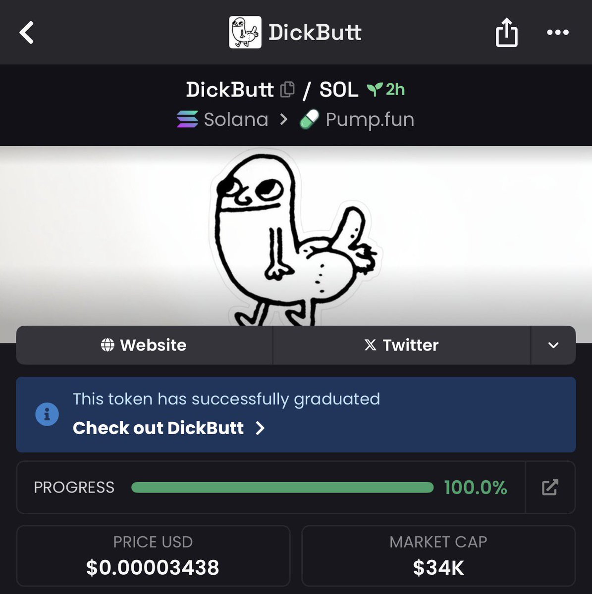 Meme_King9's tweet photo. $DickButt

4R1Vcbp15UiXJxdmwtgSjp7wFVgqb5keXejW8qA3pump https://t.co/0a1gNUta5W