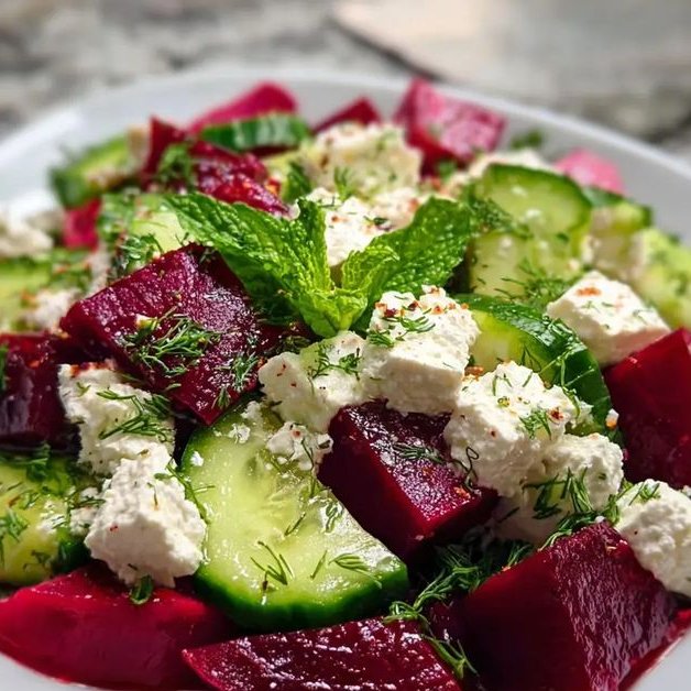 LabMariam48488's tweet image. Fresh. Earthy. Creamy. 🥗✨

Feta, cucumber &amp;amp; beet salad - the perfect balance of crunch, sweetness, and tangy richness.

Light, vibrant, and packed with nutrients in every bite.

Eat or skip? 👇

#SaladIdeas #HealthyEating #CleanEating #FreshFood #EatWell #Beetroot #Feta