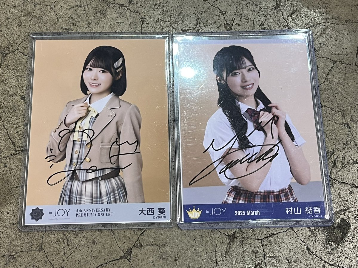 ayumin_tre's tweet photo. ニアジョイ 生写真 直筆 トレ

譲） 大西、村山

求） 市原
（なんでも検討、写真提示お願いします）

本日中のトレ希望
お気軽にお声掛けください https://t.co/Aief4qKxaa