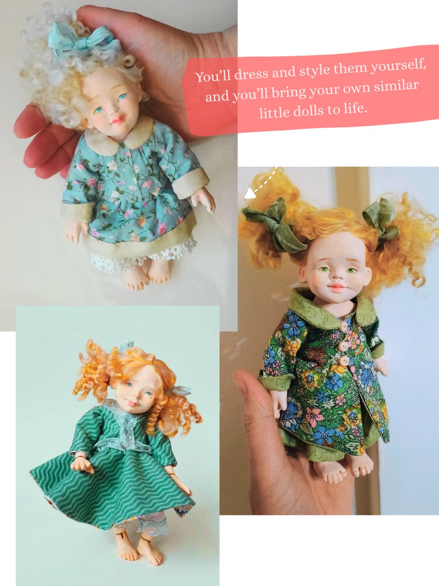 AmiZhm6349's tweet image. Do you want to sculpt your first ball-jointed doll?
I wrote the Tutorial, and recorded a lot of videos for you ❤️

amitoyshandmade.etsy.com/listing/446756…
#bjd #dollsculpt #Sculpting #diydoll #dollmaking #howtosculpt #clayart #tutorialdoll #dolltutorial #patternrelease #bjd人形 #bjdhandmades