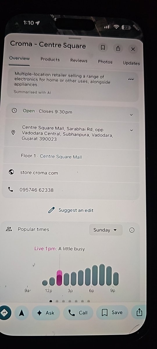 divyanghere4u's tweet photo. @cromaretail No one recive store customer care number 
11•30 am call recive and says manager coming at 12•30pm and now no answer and not pickup the call https://t.co/vJRWz3agA5