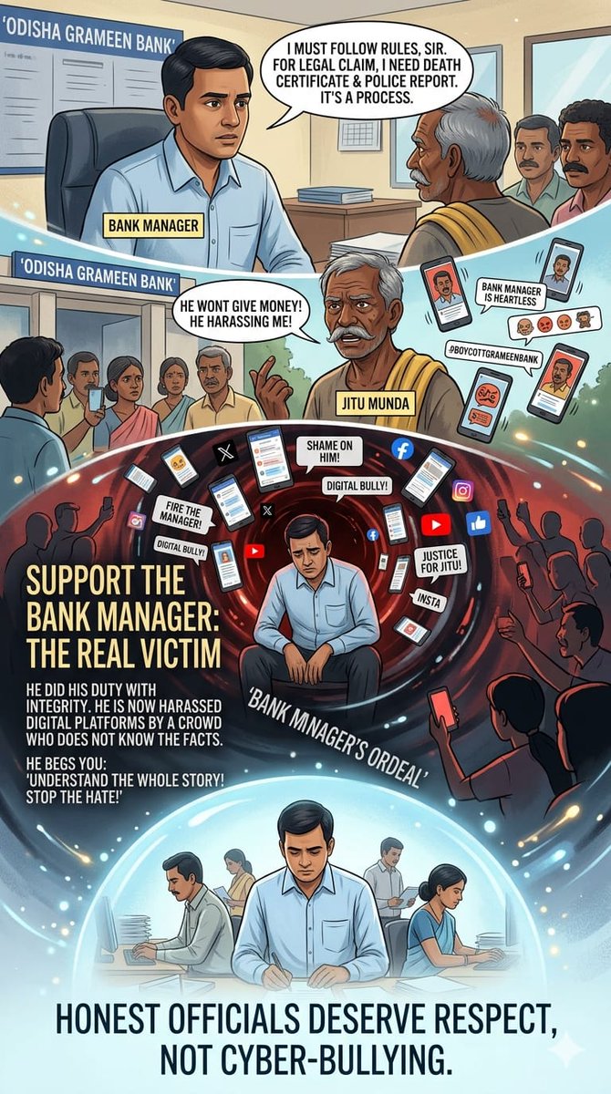 Bankercash1's tweet photo. @RBI @DFS_India @nsitharaman

Targeting bankers for following rules is unfair.
Accountability should be based on facts, not pressure.
Stand for justice. Stand for bankers.

#DocumentsJaruriHai https://t.co/4twwfhiu81