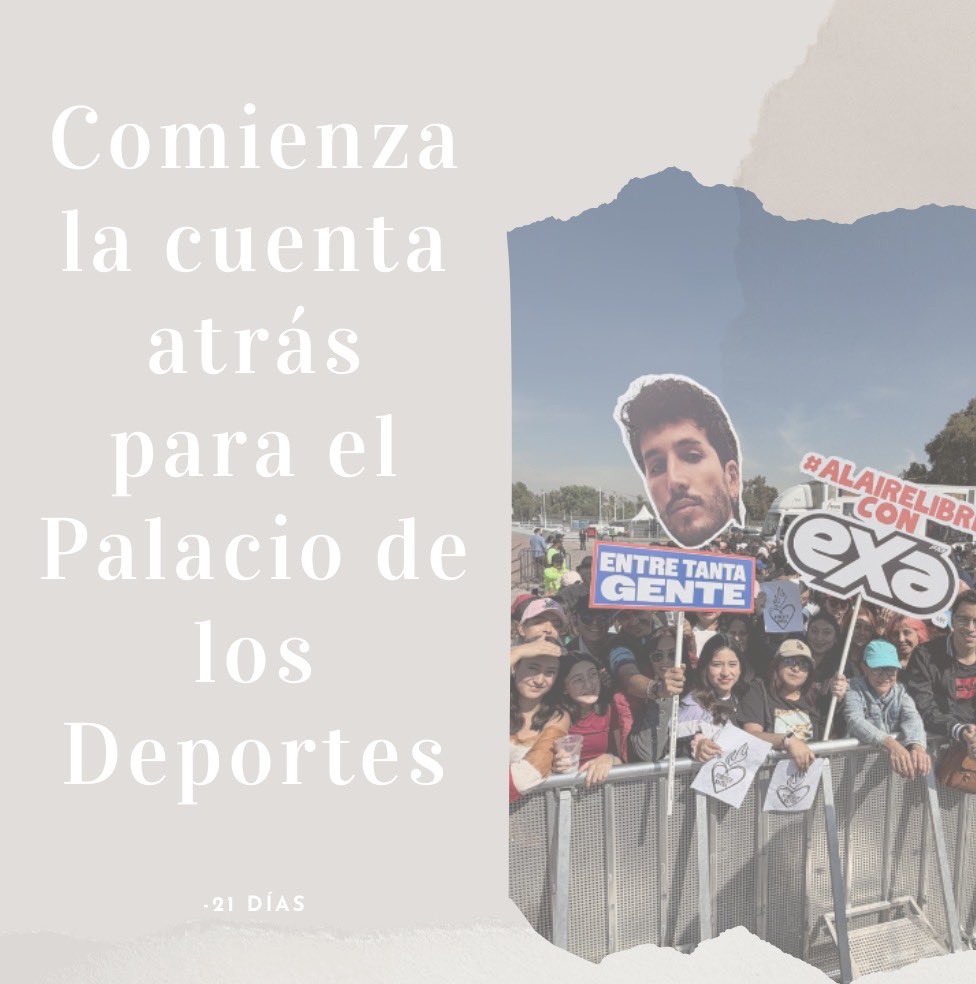 -21!!! Contando los días para verte <a href="/SebastianYatra/">Sebastian Yatra</a>