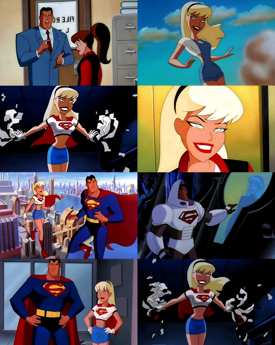 cartoonvibes26's tweet image. The two-part Superman: The Animated Series season two finale, "Little Girl Lost," premiered on this day (May 2) in 1998. #SupermanTAS #Superman #Supergirl