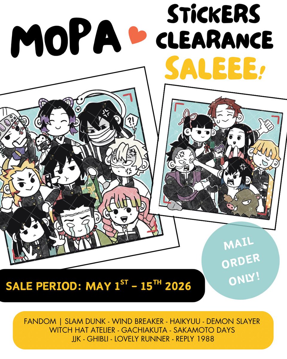mopa! | clearance sale tweet media