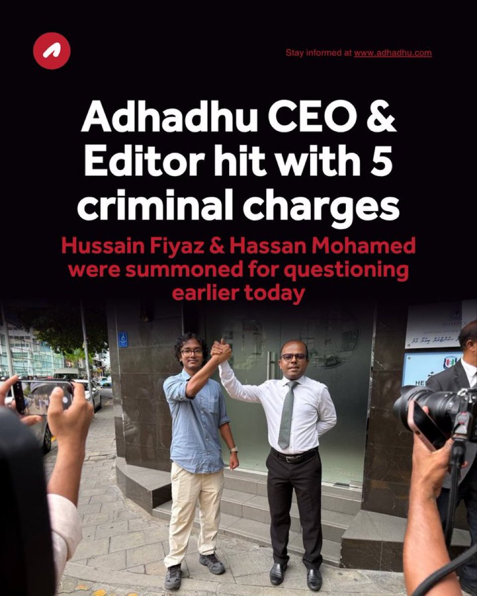Badruddeen's tweet image. The status of #Maldives 🇲🇻 on World Press Freedom Day! 2025 Maldives Global score 52.46 ranked 104th &amp;amp; in 2026 Global score 49.23 ranked 108th (DROPPED 🫳 4 places) - #WPFD2026 #WorldPressFreedomDay