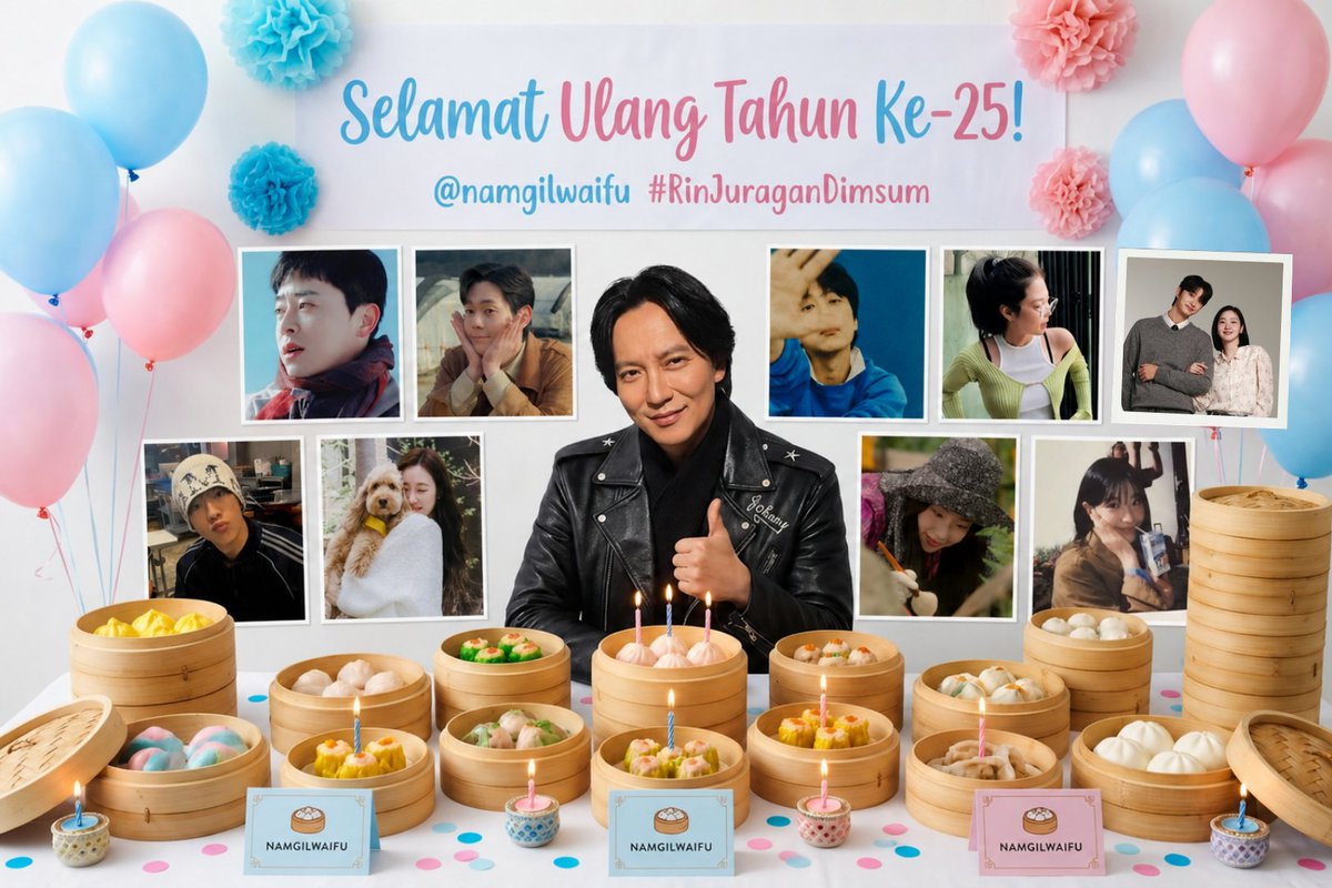 powtrait's tweet photo. Segenap keluarga per-moots @namgilwaifu mengucapkan selamat ulang tahun kepada sahabat rynceu! Harapannya terserah kamu, kita bagian aminin-nya aja 😆❤️
Saatnya dimsum party hip hip horayy! 🪩
#DimsumParty
#TheRINgingofMay
#RinJuraganDimsum https://t.co/LNdYXUlkP6