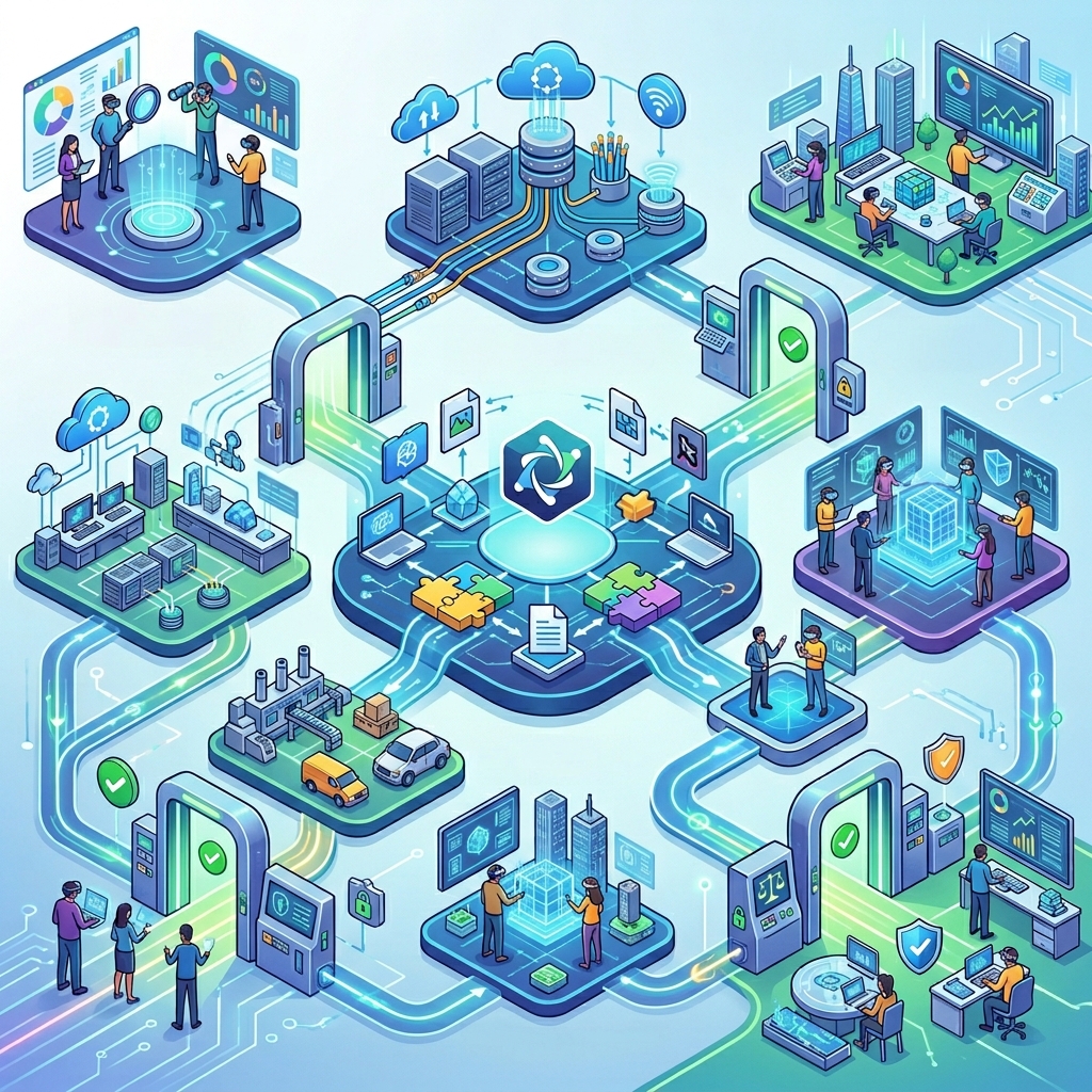 infinitechlife's tweet image. Most enterprises treating digital twins as 3D assets are burning cash. The real value? Governance gates + data contracts. That’s the only path to ROI in 2026. 🔥 #SpatialComputing #DigitalTwins #OpenUSD