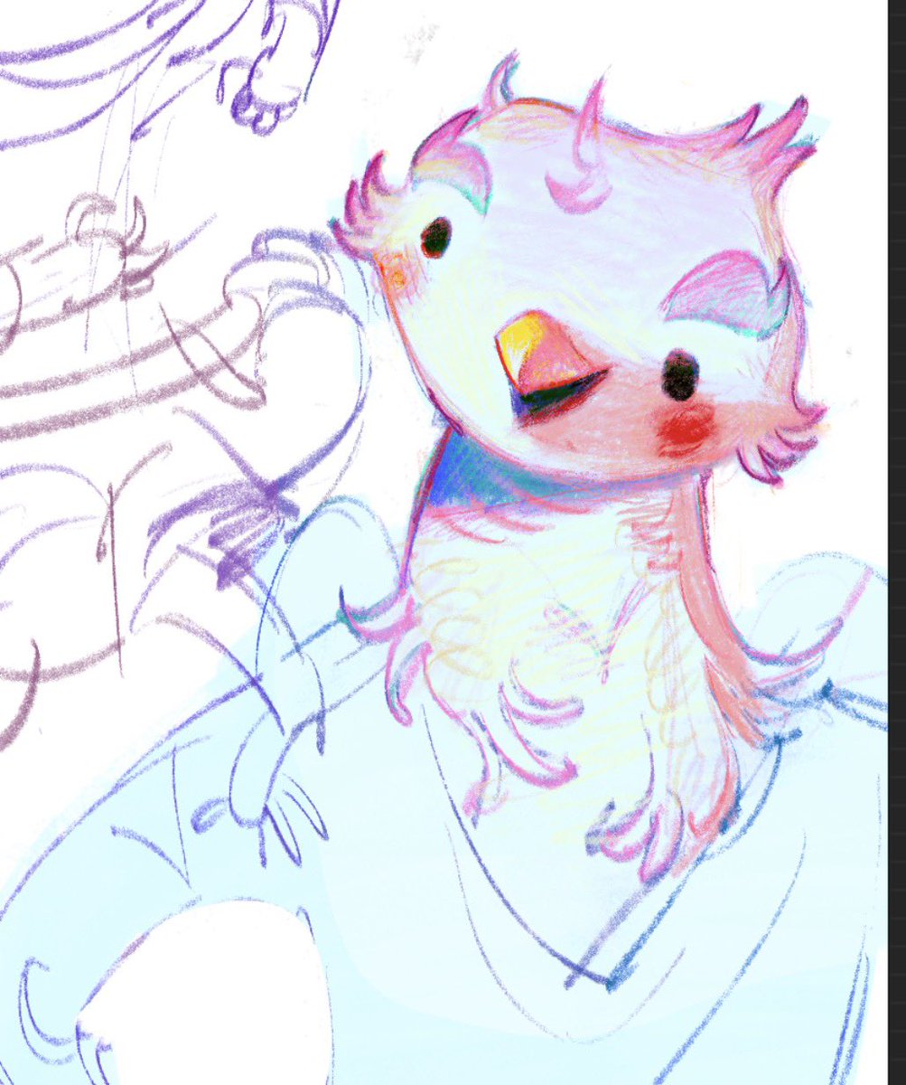 FishsPencil's tweet photo. I like how this one looks so I colored it a bit https://t.co/wndBU5eYYV