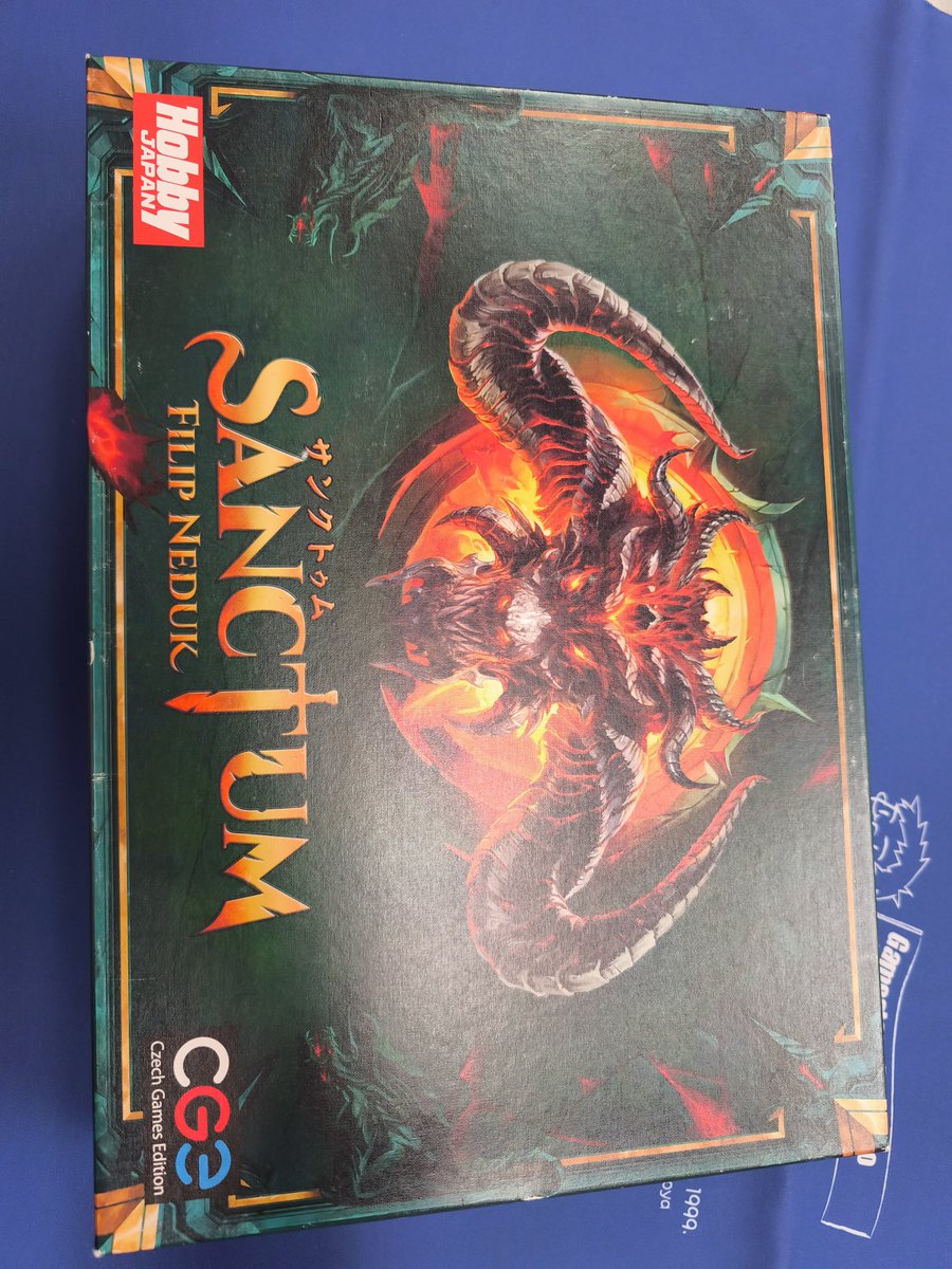 Uxmal012's tweet photo. ・サンクトゥム
RPGをボードゲームで再現と聞いて一抹の不安があったけどなかなかどうして。道中装備を整えてラスボスと決戦。ラスボス戦を見据えて準備しないと絶対勝てない。
戦ってる感もボドゲ感もある楽しいゲームだった。もちろん死んだ。 https://t.co/H2k1aGaTm6
