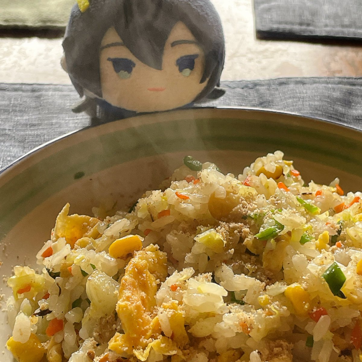 fbfb913hamu's tweet photo. 今日の岩手は散歩して大きなスーパー行って（楽しい！）叔母の美味しいチャーハン食べて南部鉄でお湯沸かして義経ロマンコーヒー飲んでる✨
畑もやったよ！ https://t.co/mqxFGNzPYE
