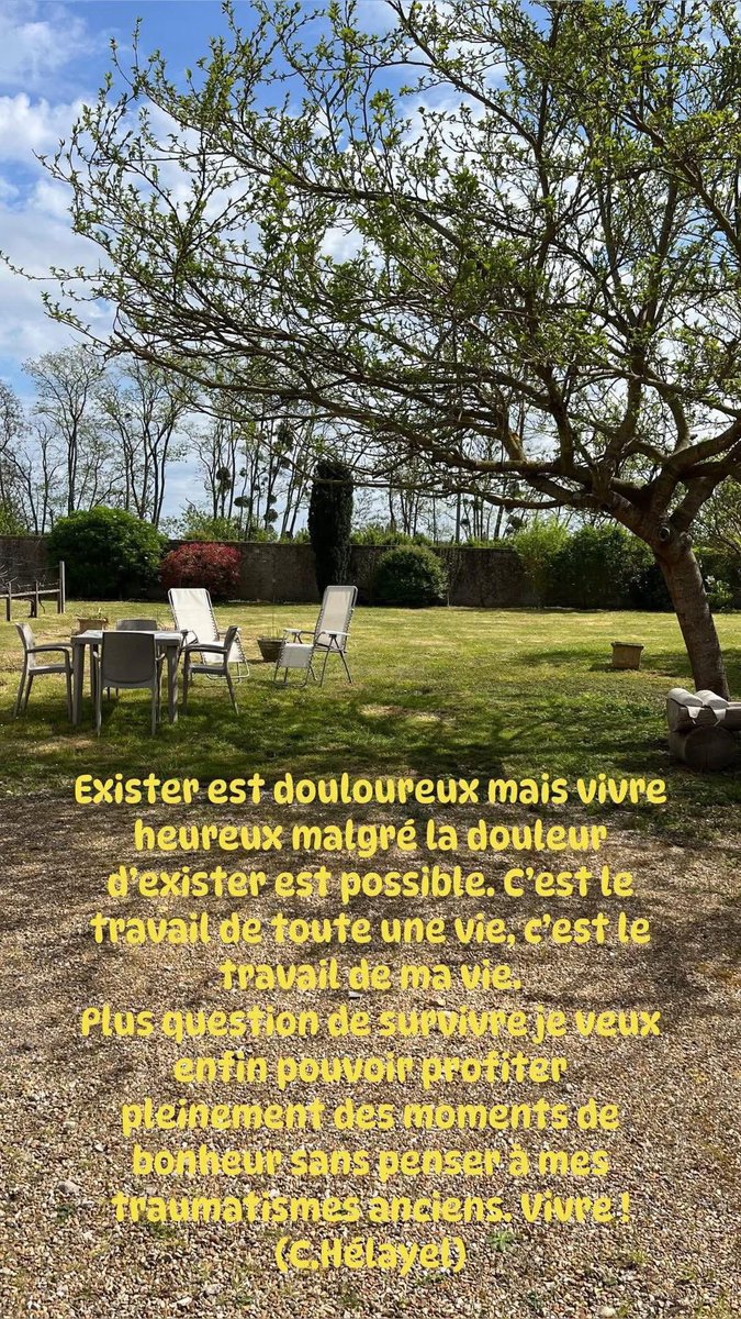 CathHelayel's tweet photo. Exister est douloureux mais vivre heureux malgré la douleur d’exister est possible. C’est le travail de toute une vie. 
Plus question de survivre, je veux enfin pouvoir profiter pleinement des moments de bonheur. Vivre ! https://t.co/cablI6dDER
