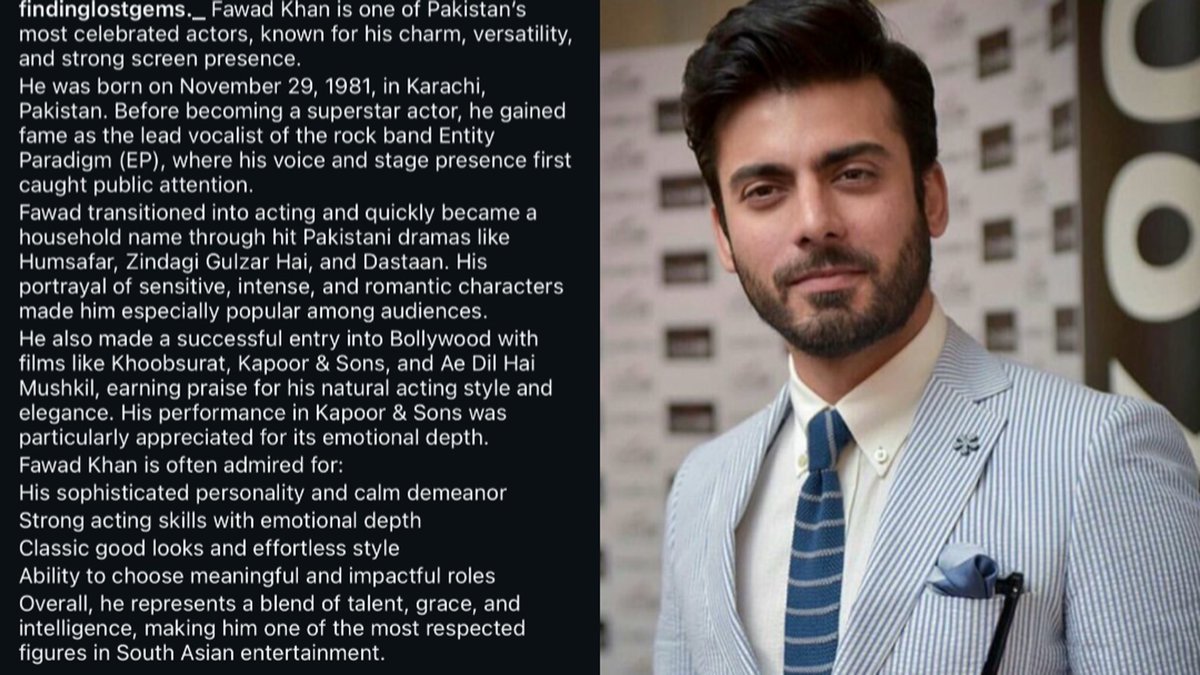 Legendary Fawad Afzal khan !!!!