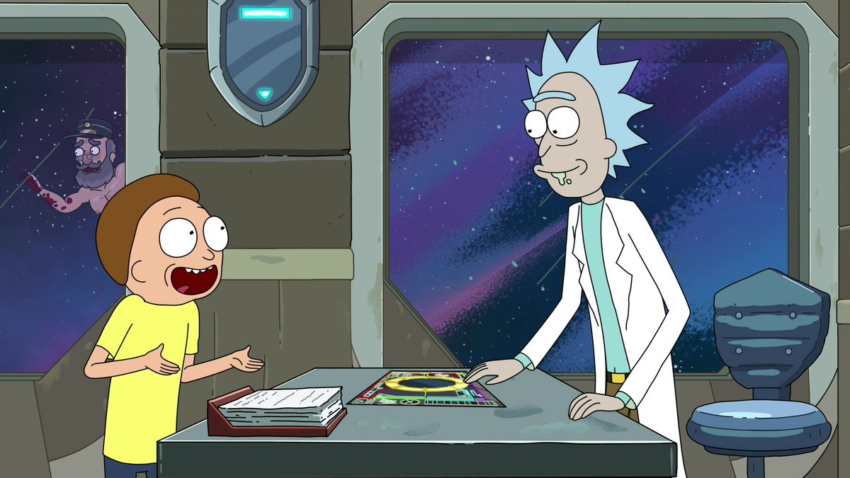 yahoo201027's tweet image. Rick and Morty get caught in a narrative device disguised as a train full of passengers telling stories about Rick, and have to somehow make it stop, with one passenger trying to hunt the duo down in "Never Ricking Morty", aired 6 Years Ago. #RickAndMorty #DayInFandomHistory
