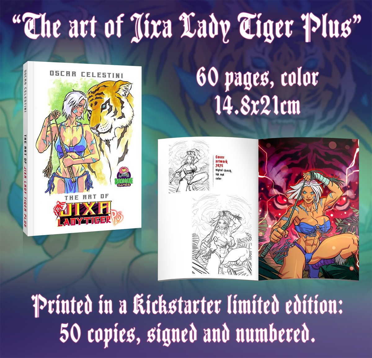 Brainium_Games's tweet image. 🚀Here we are🐯💥
Jixa Lady Tiger Plus Kickstater Campaign reached the 97%. This is an extra addon we made.

🔗Back us here: kickstarter.com/projects/brain…

#indiegame #indiedev #indiegamedev #gamedev #gamedevlopment #pixelart #GBA #MegaDrive #Kickstarter