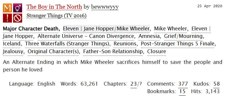 MilevenFics's tweet photo. #MilevenFicRec 

The Boy in The North
by bewwwyyy
https://t.co/O2CfD3ht5F

#WIP #LongFic #PostS5 #Rewrite #Angst https://t.co/8sb6BDjGP7