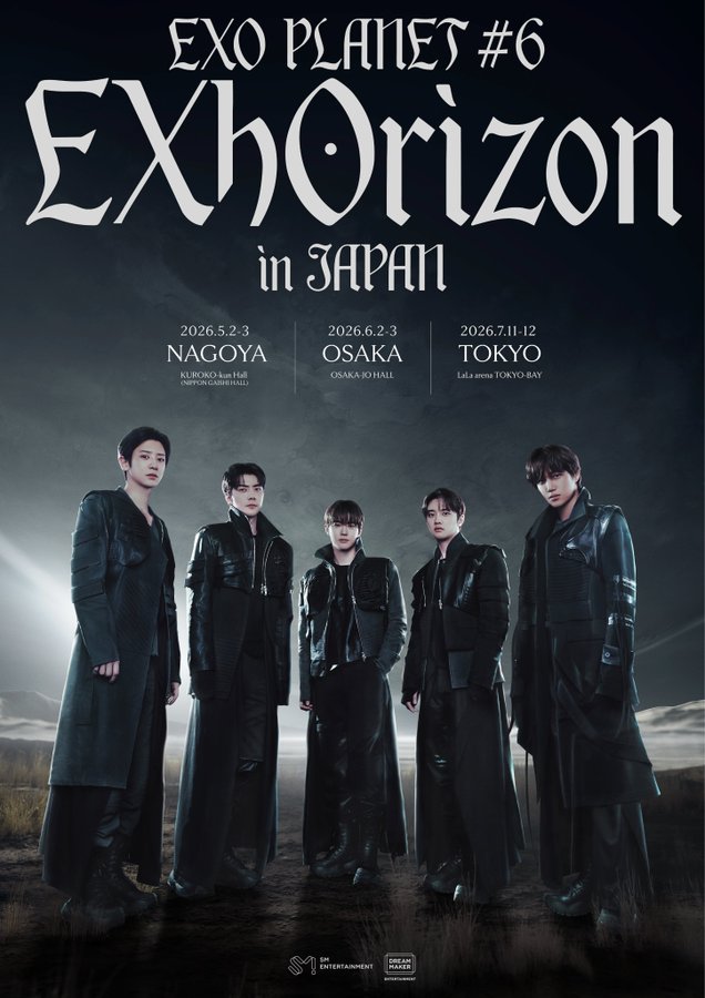 DOThFanclub's tweet image. 260503 ตารางงานวันนี้ คอนเสิร์ต EXhOrizon in NAGOYA DAY-2 เริ่มเวลา 15:00 น. ไทยนะคะ

#디오 #DO(D.O.) #ドギョンス
#EXO #엑소