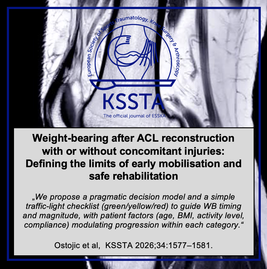 Knee Surgery, Sports Traumatology, Arthroscopy tweet media