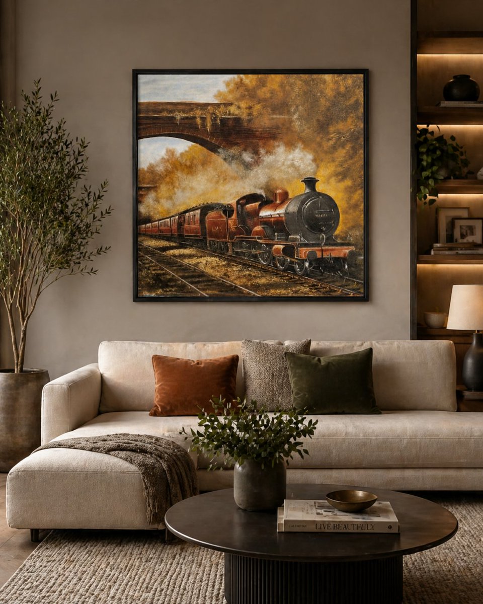 Art_Gallery_UK's tweet image. All aboard nostalgia
Where timeless journeys meet golden horizons.

#VintageVibes #SteamTrain #ArtLovers #HomeDecor #Timeless #TravelDreams