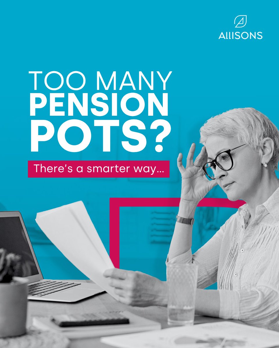AllisonsLtd's tweet image. Too many pension pots? 👀 

You can combine them into one plan! This could help you reduce fees and take control of your retirement. 

But be cautious, get advice first! 💼📊 

🌐 allisonsfinancial.com 

#RetirementPlanning #Pensions #FinancialAdvice