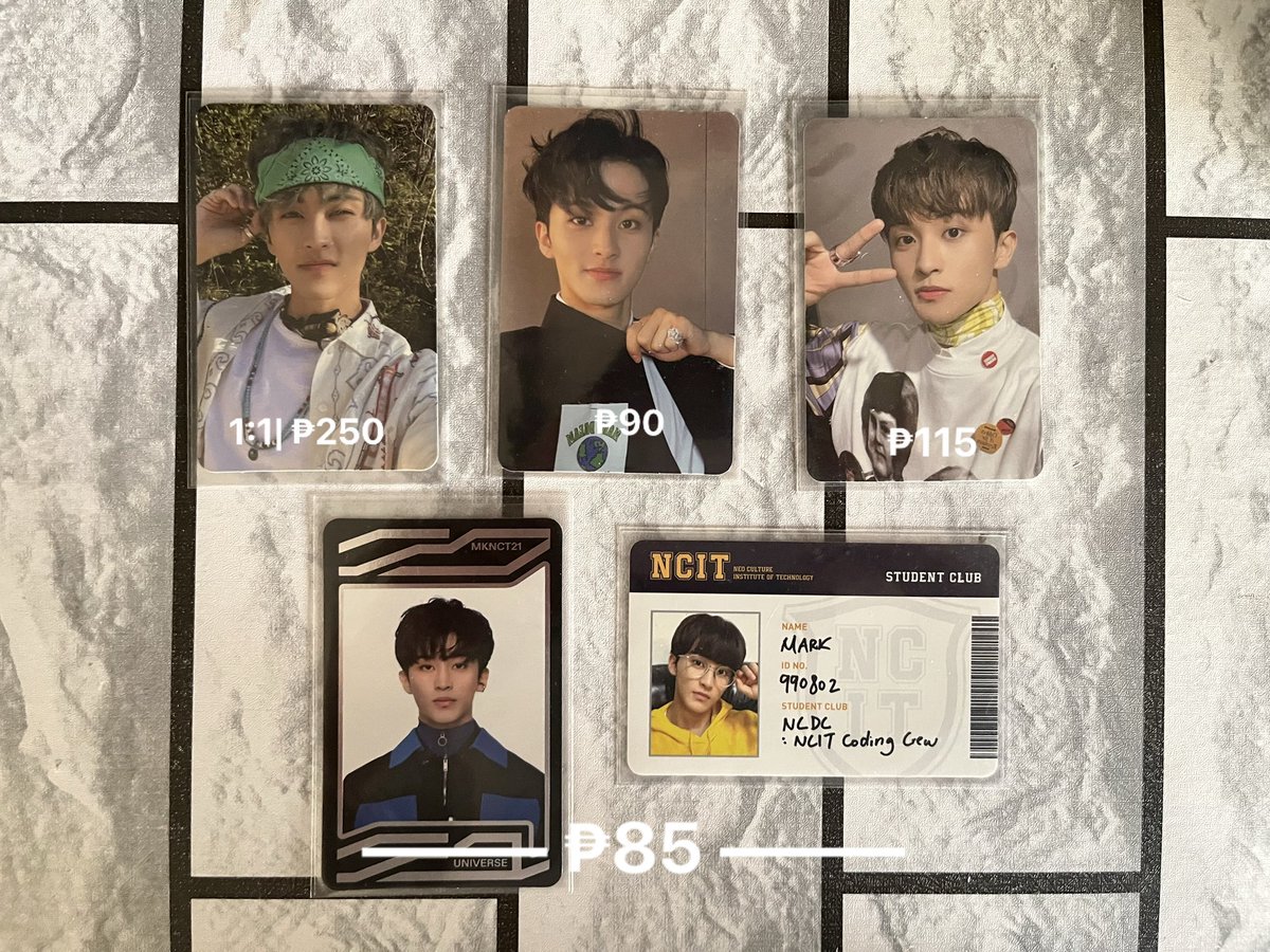 watermeloncart_'s tweet photo. #watermelonbentables
wts lfb ph

Mark Lee pcs
•Markenji (Hello Future) pc - 1:1 | ₱250
•Hello Future agent ver. - ₱90
•Sticker pc - ₱115
•ncit id &amp; universe card - ₱85
•set - ₱385

mop: gcash
mod: jnt | flash express | lbc

t. wtb wts wtt lfs lfb mark nct dream onhand https://t.co/NfHKAL5VEr