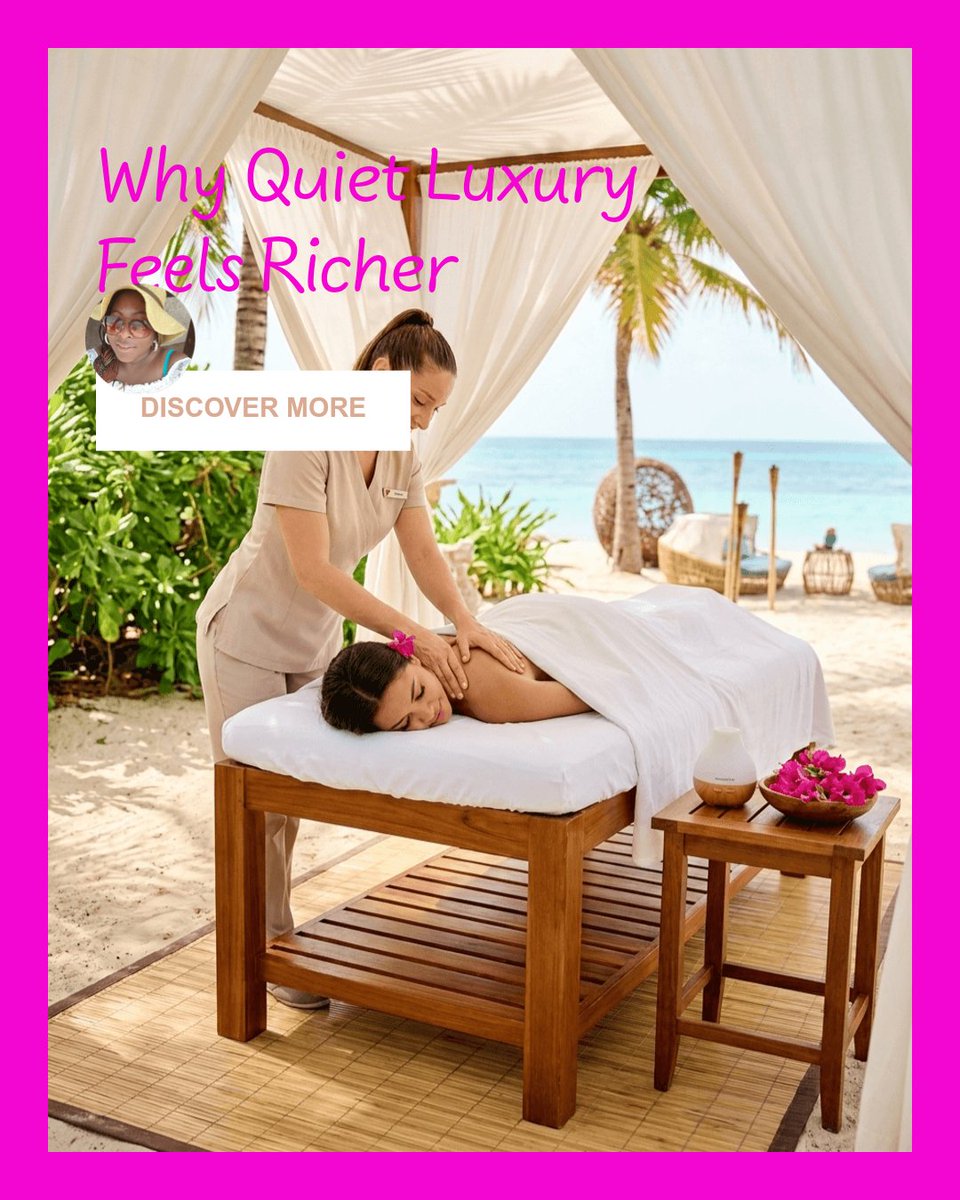 WaterInfusedWit's tweet photo. Quiet luxury restores because it values space and silence over spectacle. Unlike crowded five-star escapes, it offers calm, privacy, and deep relaxation — the true luxury your mind craves. https://t.co/Y3g5GIkkIj
