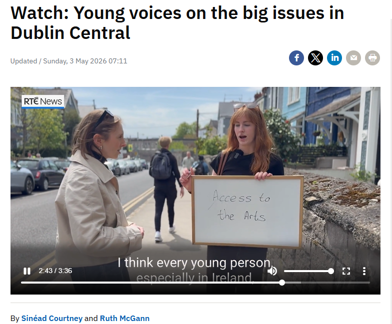 BaldPOlitiCs's tweet image. @rte get down to 'real issues' in a virtual reality piece with young conformists. Young conformists (probably @yfg &amp;amp; @OgraFiannaFail) believe tapping your bank card to pay a bus fare, discounted rates to the theatre &amp;amp; BUYING a house are THEE issues! #dublincentral #galwaywest