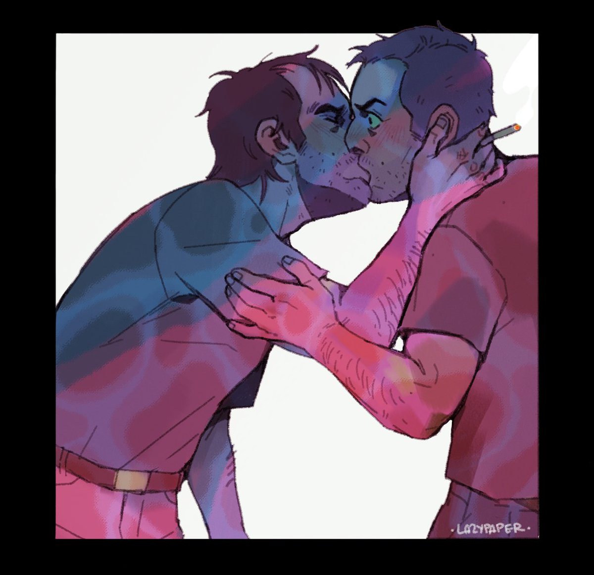 His lips tasted like ash (or ass 🤣) #trikey