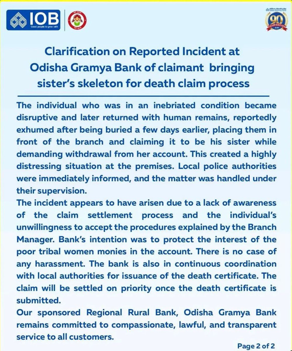 AshishKrVivek's tweet photo. #JeetuMunda case

He visited bank with sister passbook to withdraw amount.. eventually denied by cashier for paying to account holder only..

#BlameBanker to not allow withdrawal by any other person than account holder? https://t.co/lPpzGp3CVC