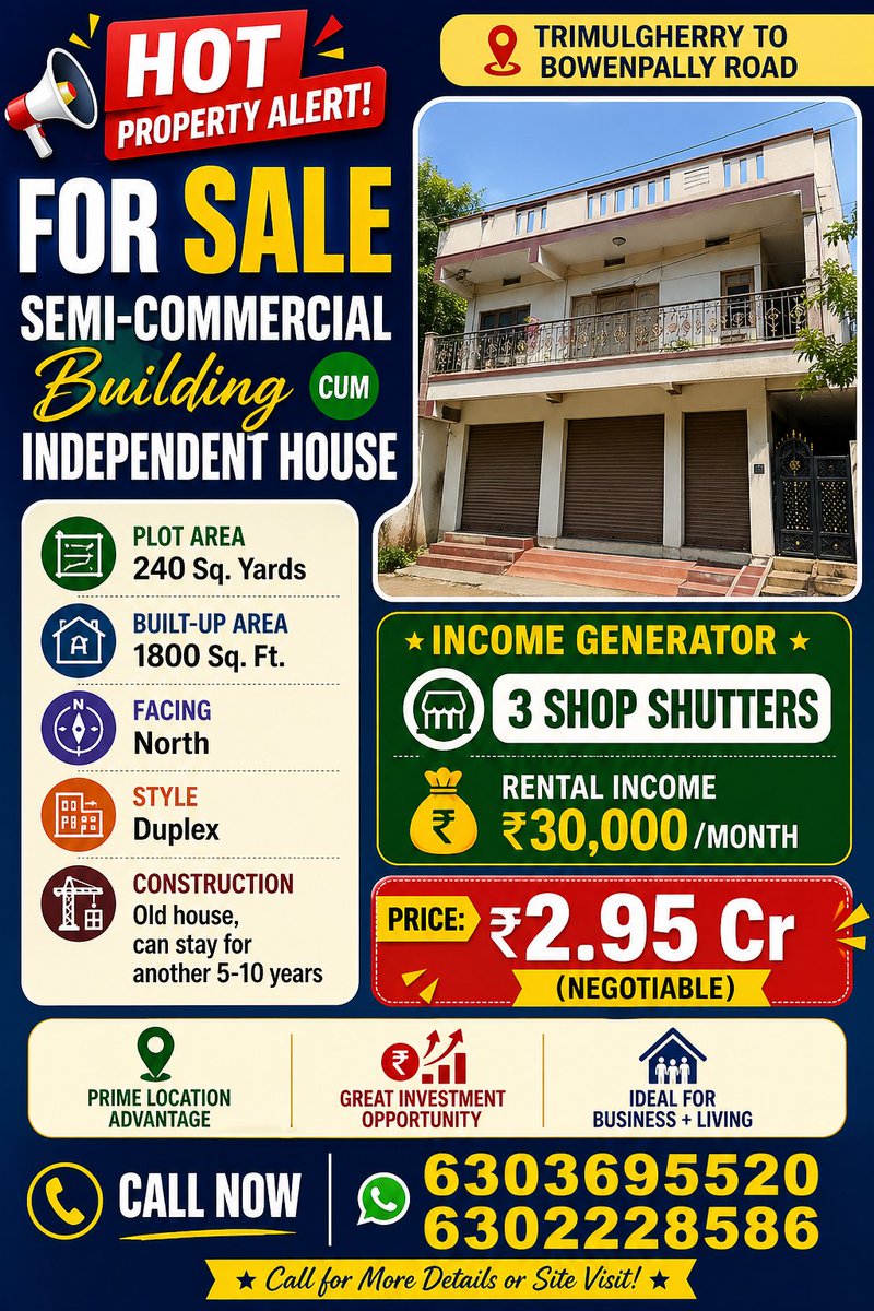 SWREIndia's tweet photo. #prime #realestate #deal 
Call on below number to fix up site visit. https://t.co/RJPz6wKmmP