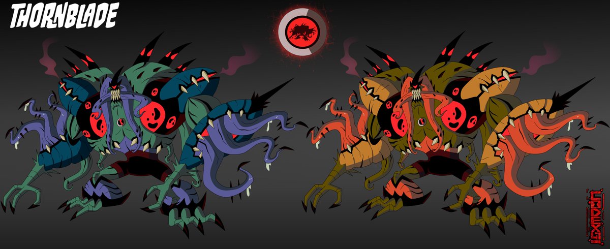 Antitrix Alien Thornblade (mutant hybrid of Wildvine and Upchuck) #ben10