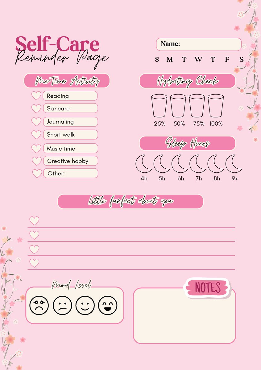 dlirectur's tweet photo. ㅤㅤㅤㅤㅤㅤㅤ
1. Self care reminder 

Silahkan diisi sesuai kondisi kalian hari ini. Notes bisa diisi kesan kalian selama liburan bareng.

ㅤㅤㅤㅤㅤㅤㅤ https://t.co/3JJVL3VwOO