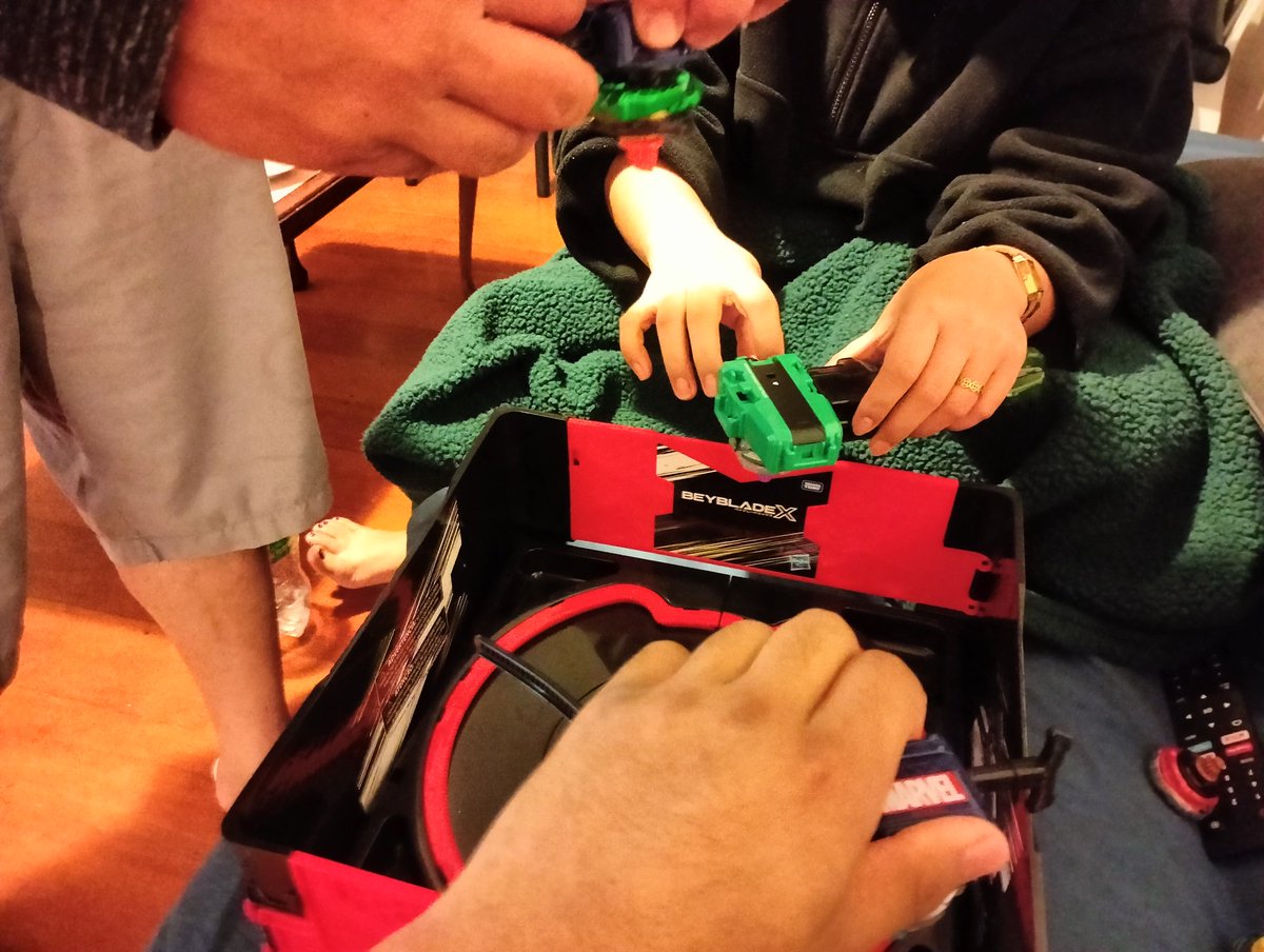 Kite_10K's tweet photo. Day was so cool i managed to convince my parents to play beyblade with me loll, dad won. https://t.co/ZYP5KXzV61
