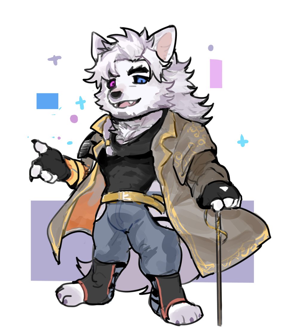 Is_shadow_wolf's tweet photo. Thank you @cangshuzi_ee  for drawing me. This is really wonderful https://t.co/EfZM0FMv7f