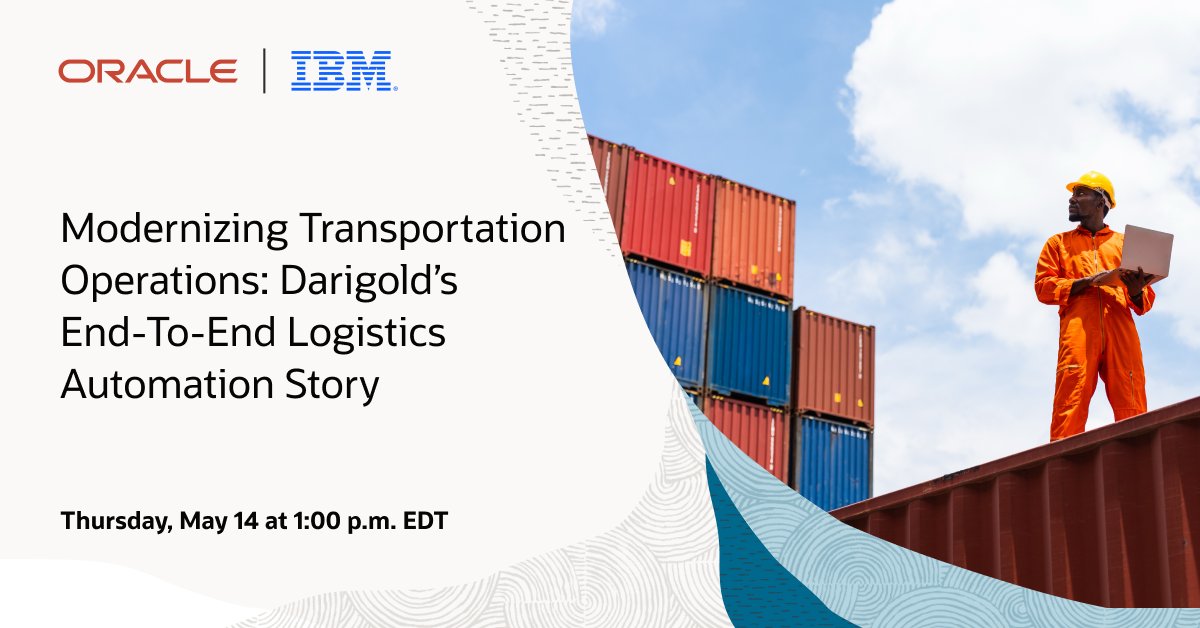 tarunb_us's tweet image. Join this exclusive @IBM webinar to explore how cutting-edge technologies are helping organizations scale smarter, reduce complexity, and drive real business impact. social.ora.cl/6013BBn2cF
#Oracle