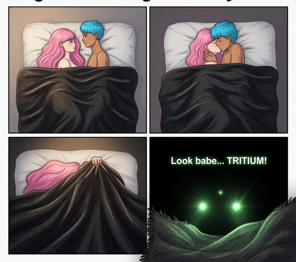 I wanna show you something under the blanket.