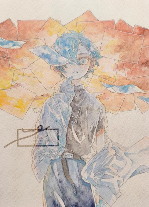#ゴールデンウィークSNS展覧会2026 主に透明水彩で描いてます!