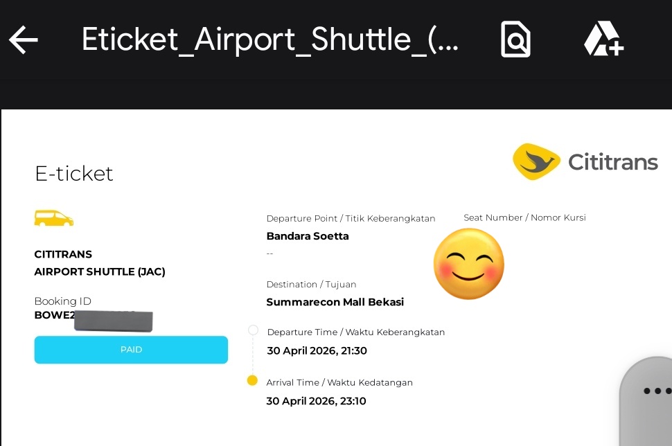 buk1910's tweet photo. Pertama kali naik Cititrans JAC dr bandara ke Bekasi, eh laptop ilang

Pengen tau service ilang barang gini sbnernya, tapi minta rekaman cctv di bus sampe skrg blm dikasi

Tulisan di tiket bakal tanggung jawab, tapi entah sampe skrg blm ada apa apa
@cititransindo @bluebirdgroup https://t.co/VoDCusPxyc