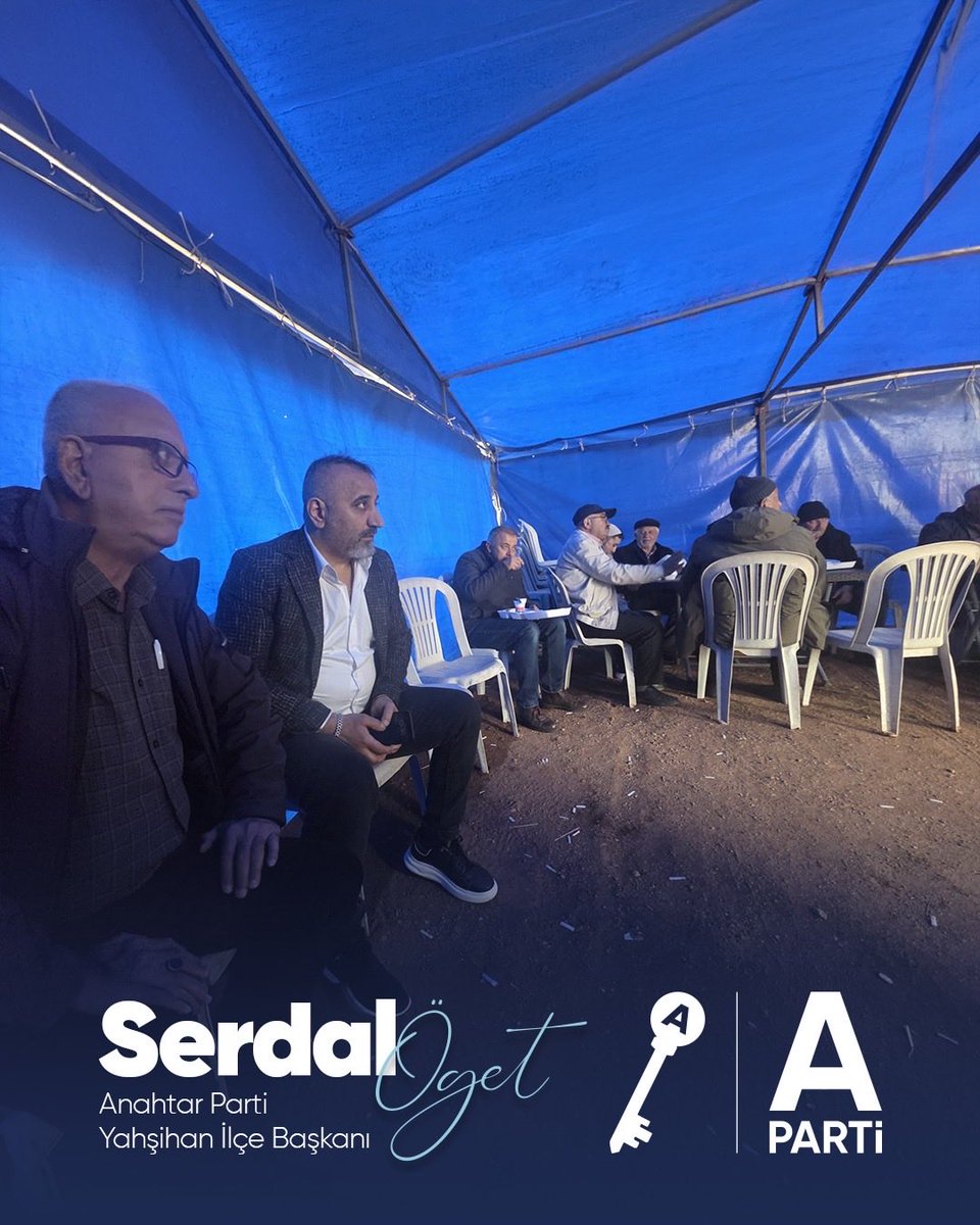 SerdalOget's tweet photo. Yahşihan İlçe Başkanlığı olarak,
Arap Ali Üçer’in kıymetli babası, Sevda Üçer’in kayınbabası merhum İrfan Üçer’in vefatı dolayısıyla Yenişehir’de kurulan taziyeye katıldık.

Merhuma Allah’tan rahmet, başta Üçer ailesi olmak üzere tüm yakınlarına sabır ve başsağlığı diliyoruz.

Mekânı cennet olsun.
